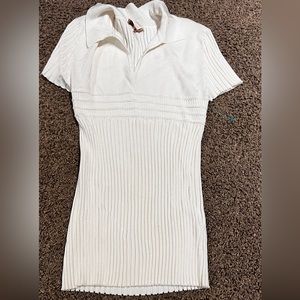 Stretchy belldini white preppy top